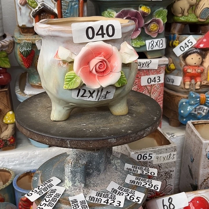 粗陶材质多肉花盆