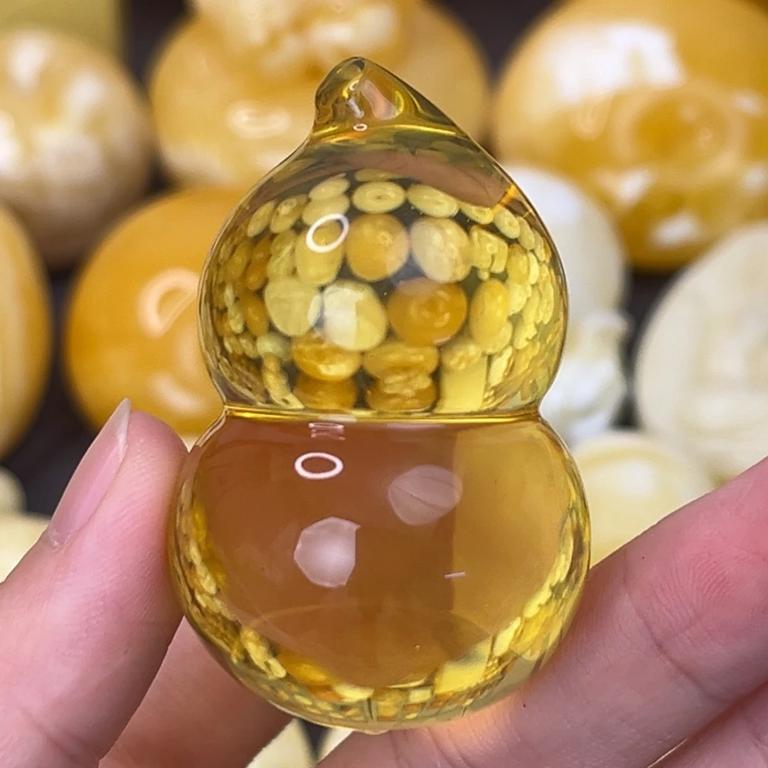 未镶嵌琥珀裸石葫芦