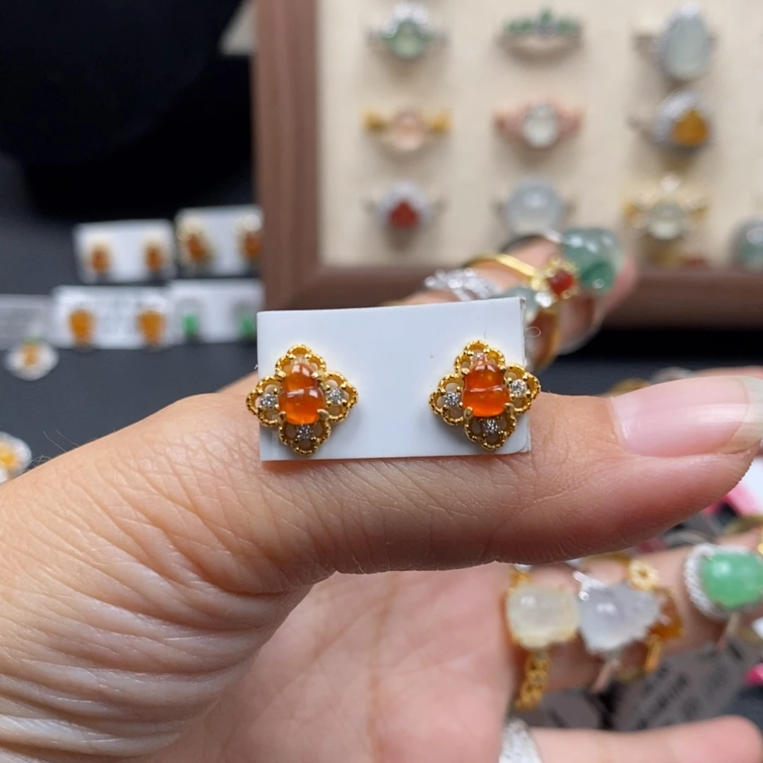 翡翠银S925镶嵌戒指