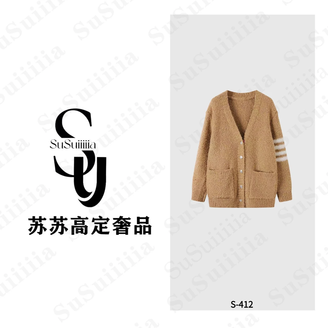 【唯谨色灰】秋冬百搭四杠白显瘦慵懒风针织开衫女上衣412号