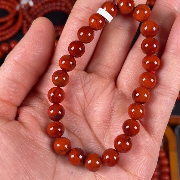 未镶嵌手链南红玛瑙开****店