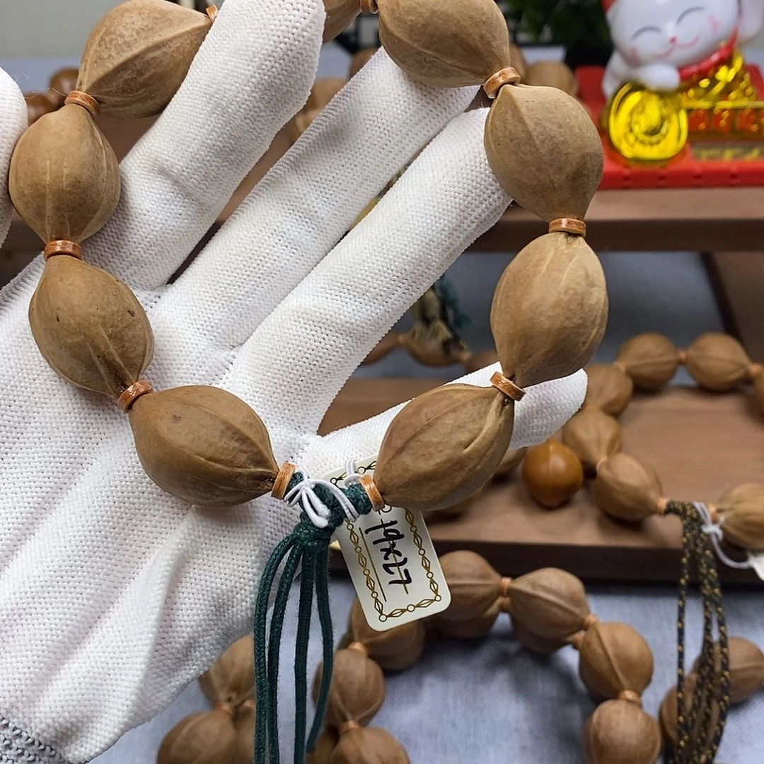 大****橄榄核手串梅林铁核1927