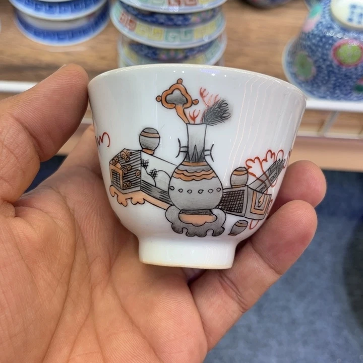 纯手绘精品盖碗杯