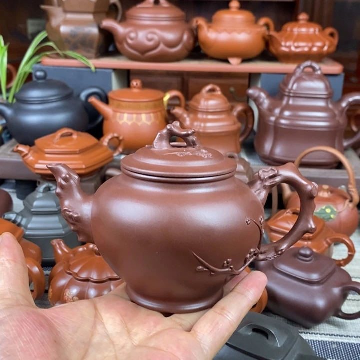 茶壶紫砂报春320cc原矿老紫泥双十一特价