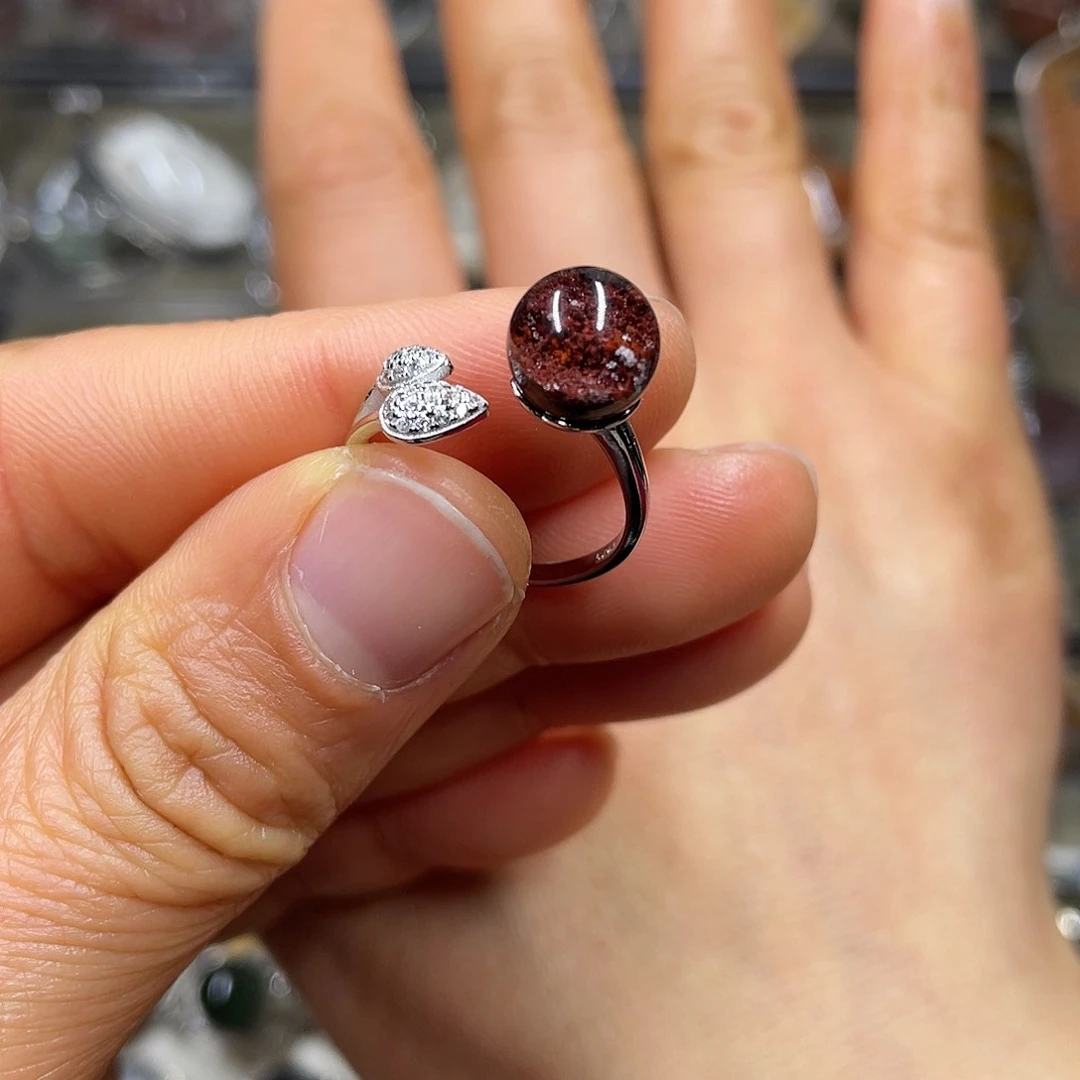 【闪购商品】水晶珠宝半成品银S925镶嵌戒指