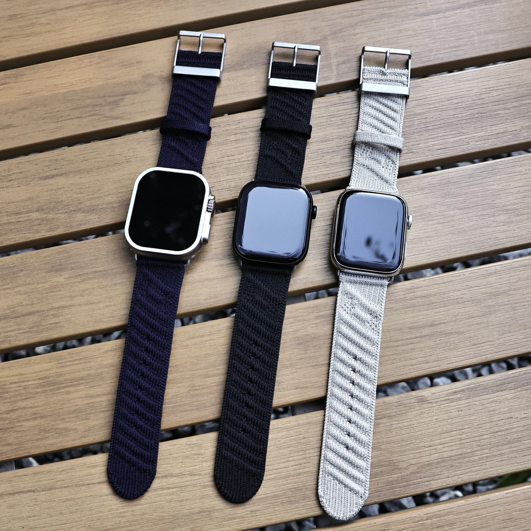 适用苹果ultra表带针织男女款iwatch10新款applewatch9尼龙编织