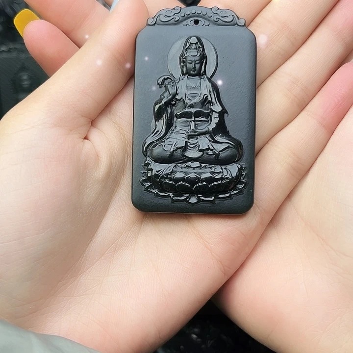 和田玉（青玉）颈饰未镶嵌立*道