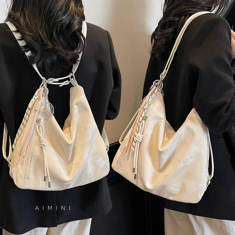 高级感多功能托特包女大容量单肩双肩包2025新款日常通勤斜挎包