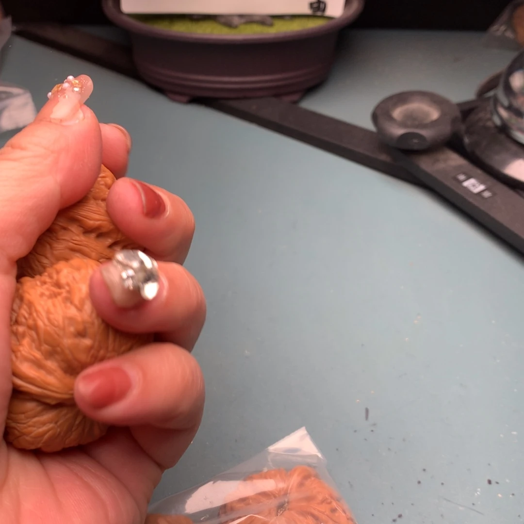 文玩核桃把件元宝4243