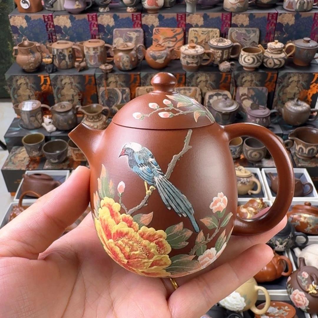 茶壶紫砂200cc原矿精工半手