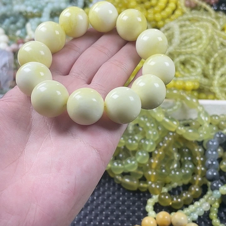 蛇纹石玉未镶嵌手链