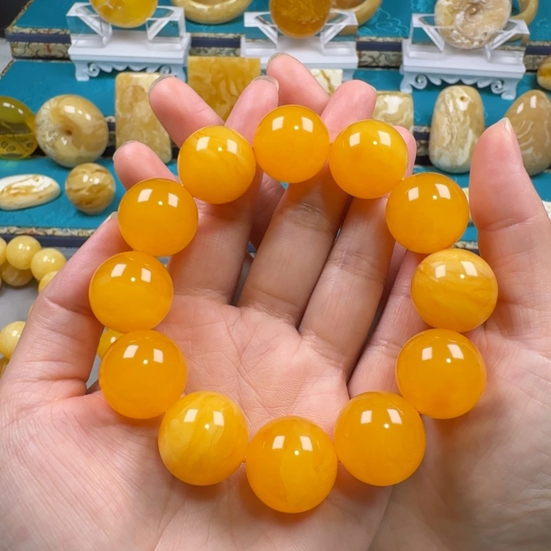 未镶嵌蜜蜡手链同料