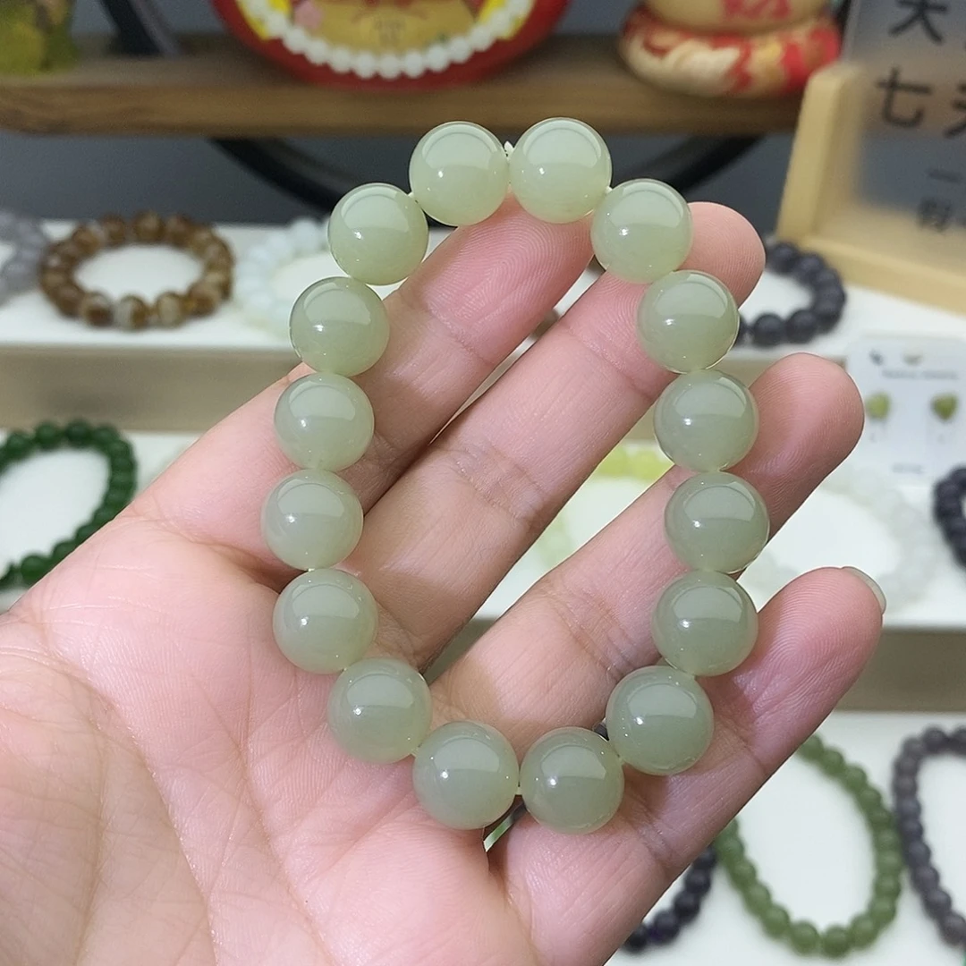 和田玉未镶嵌手链
