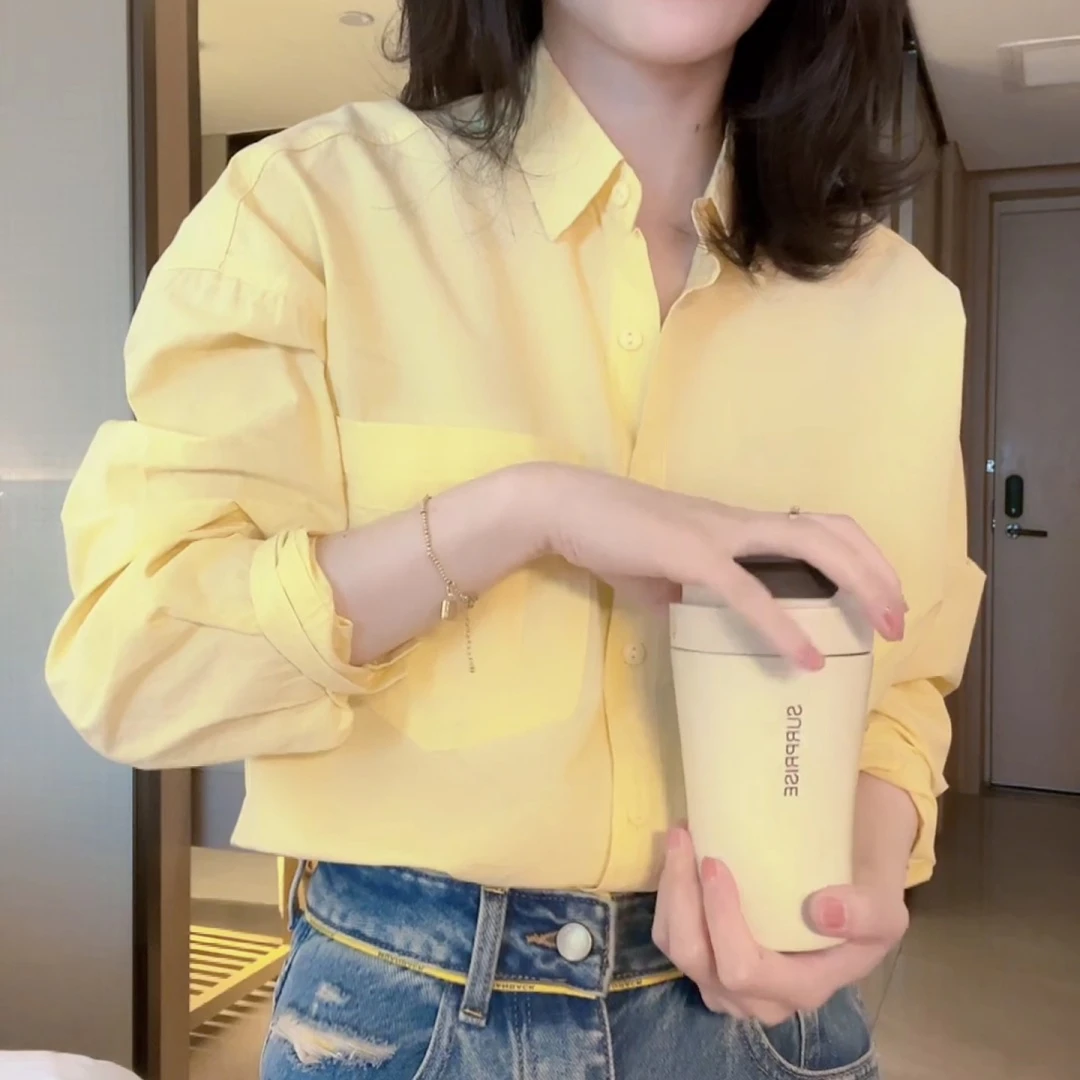 2024秋冬韩版新款小众设计感气质百搭显瘦长袖衬衫LK2501000