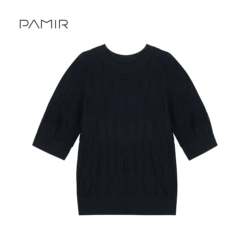 【冬姐精选】PAMIR春夏新款女桑蚕丝短袖针织衫PZ607