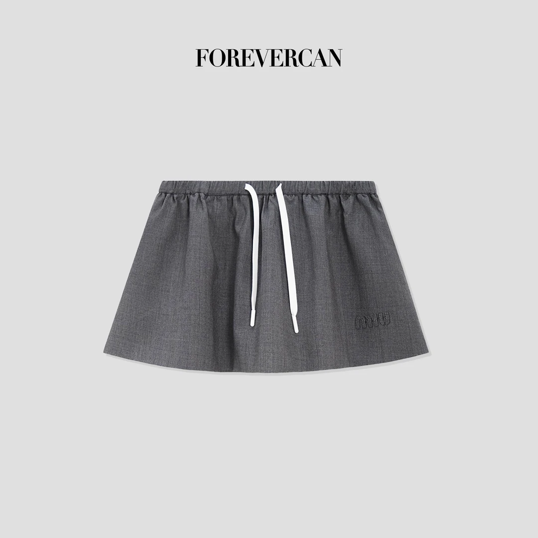 FOREVERCAN“卡迪夫”立体剪裁短款廓形半裙 SD22265