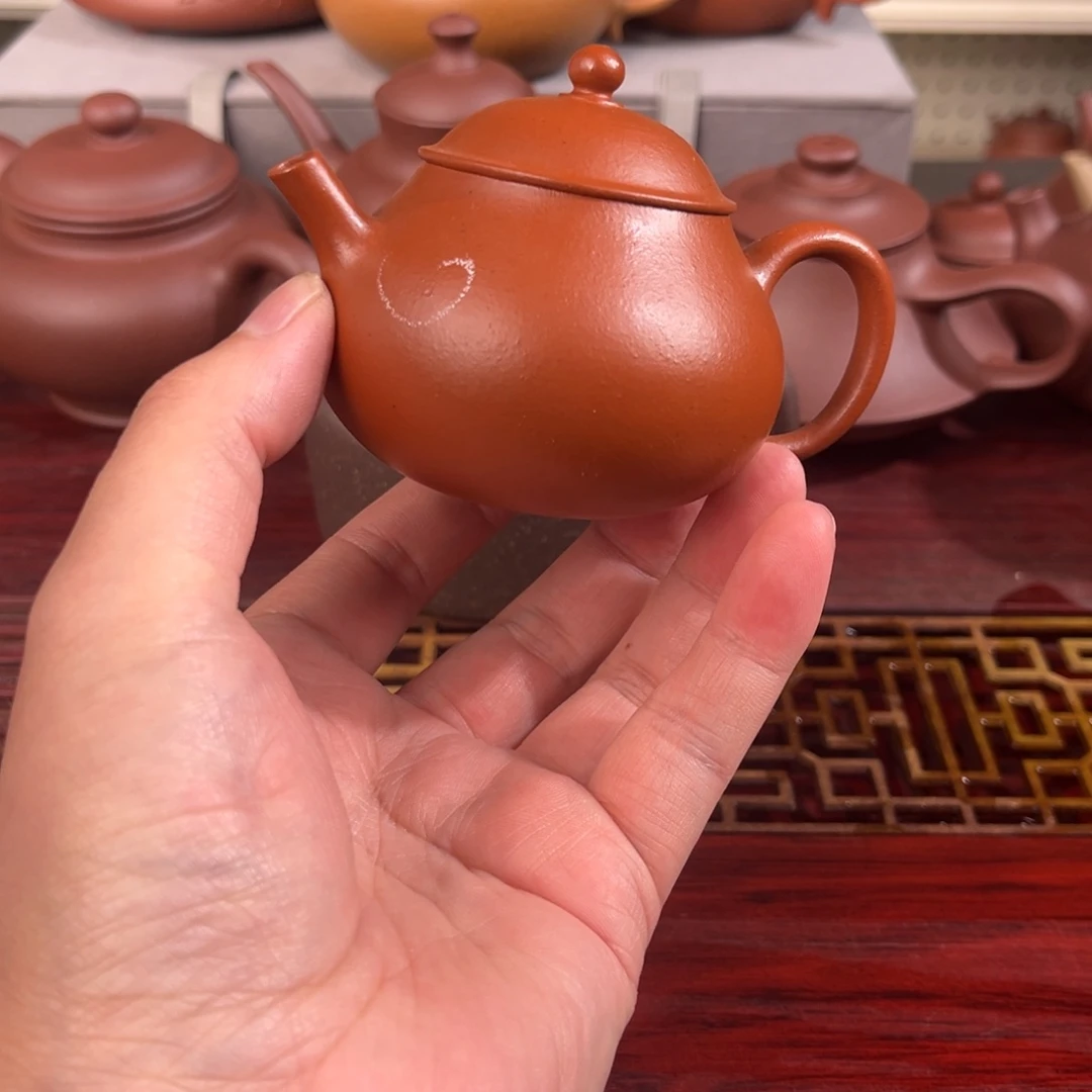 茶壶紫砂微瑕半手工制作生砂朱泥