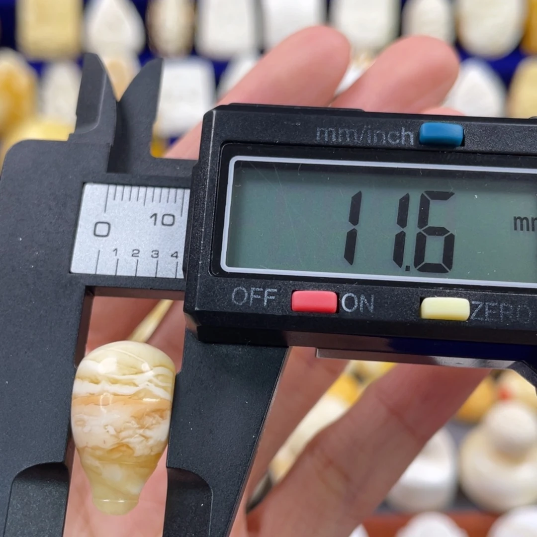 蜜蜡裸石未镶嵌琥珀蜜蜡三通配饰