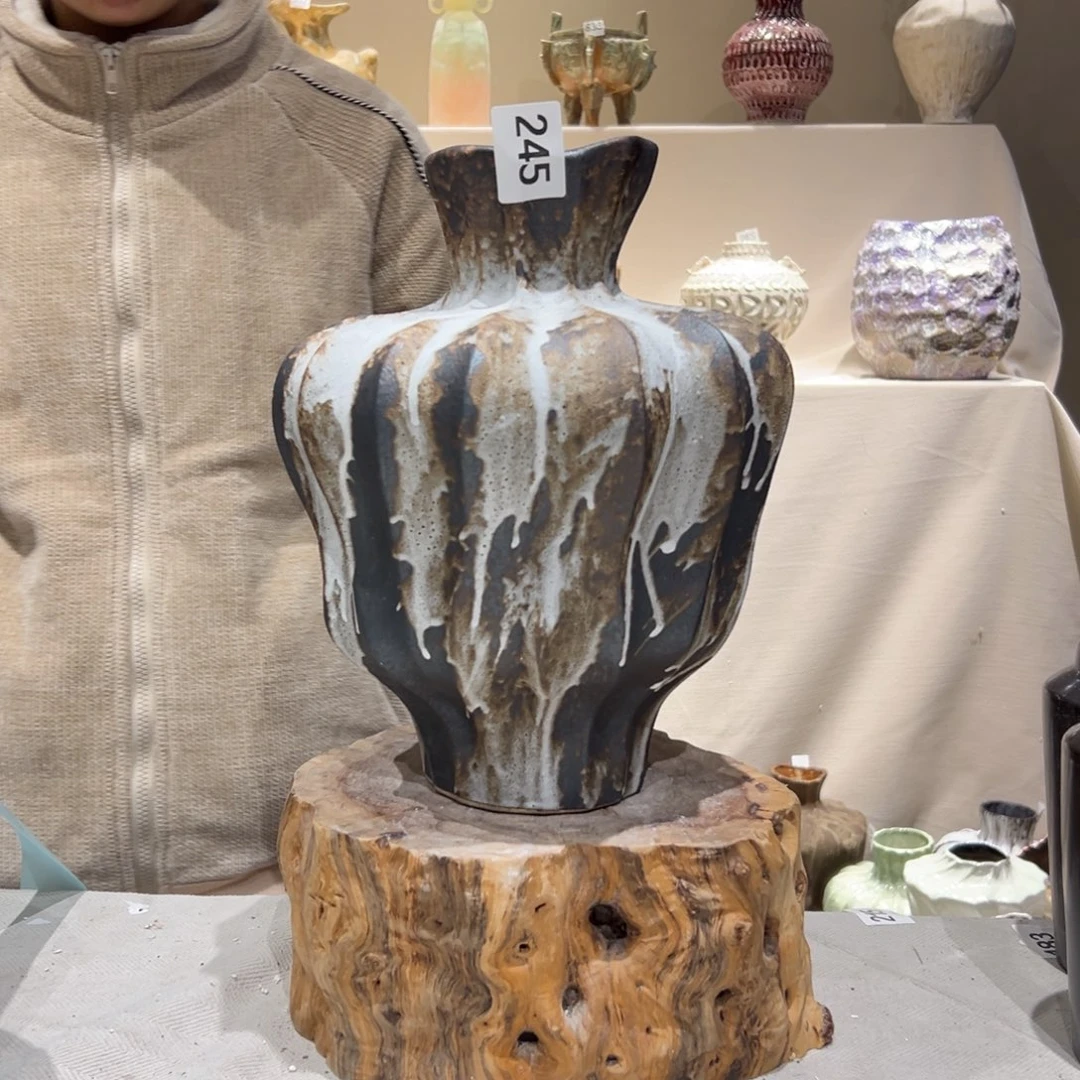 景德镇高温陶瓷245花瓶摆件花瓶摆件