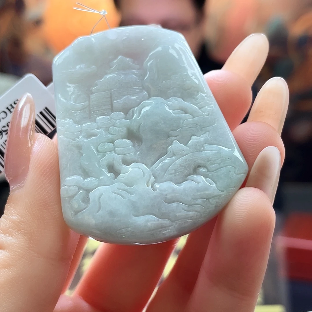 翡翠未镶嵌颈饰吊坠