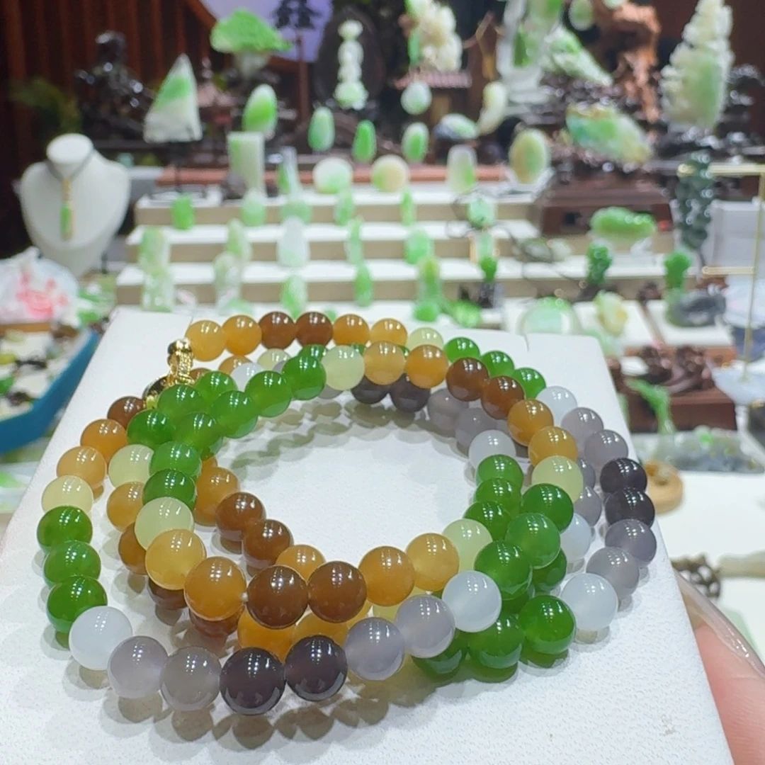 和田玉未镶嵌挂件多宝108