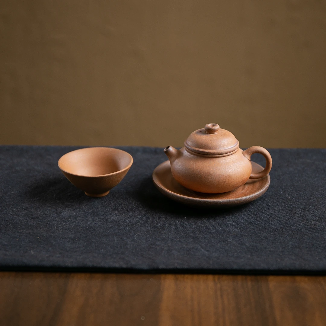 【正版川冶】一人饮容天壶三件套组.6816.茶壶套装.BL