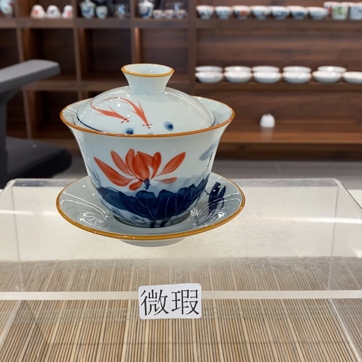 釉下老陶泥手工绘制