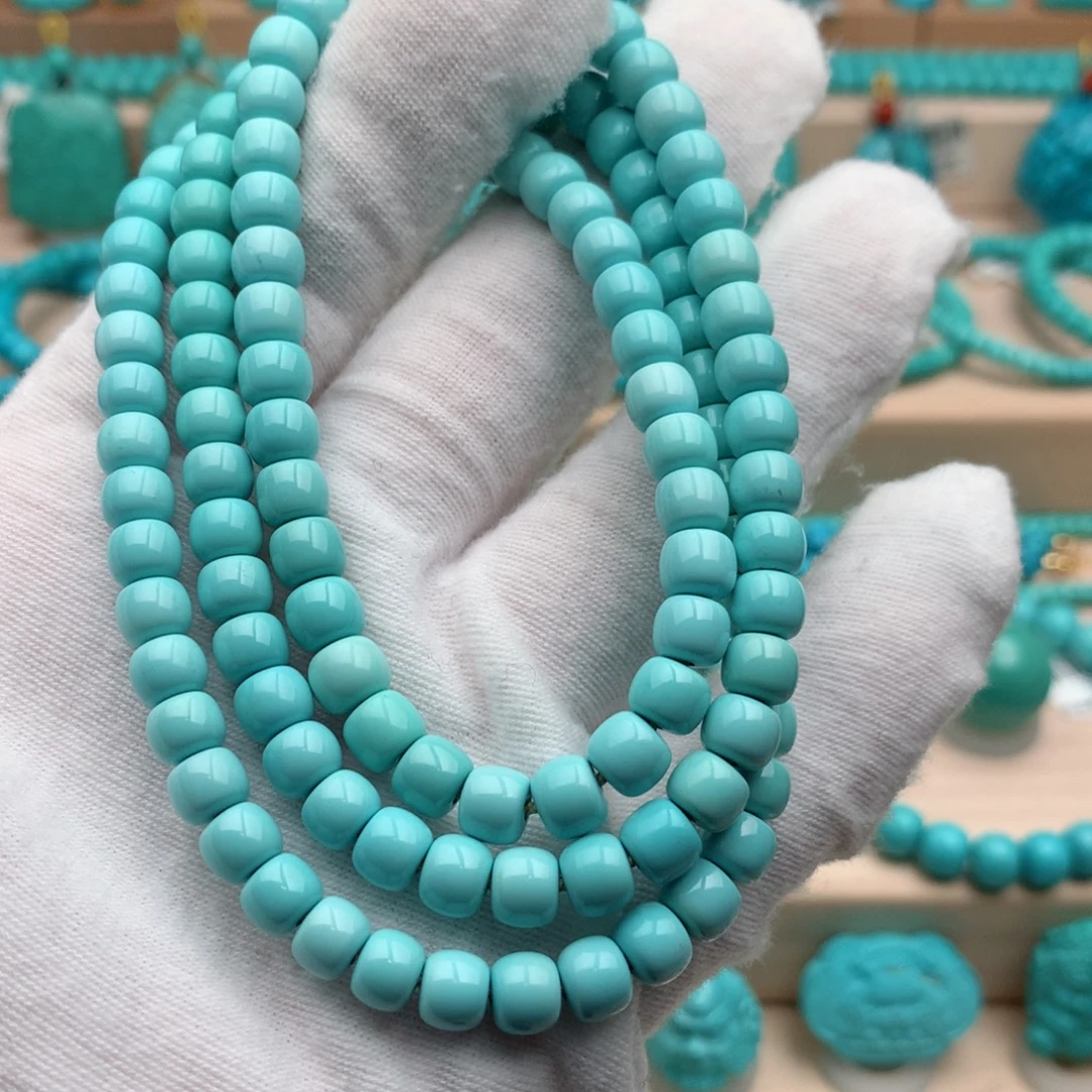 绿松石未镶嵌珠宝奇石6mm