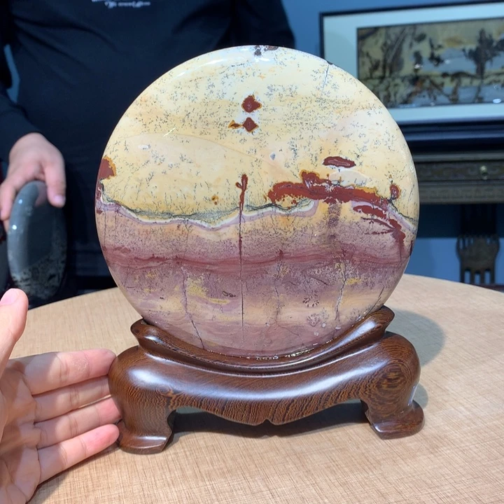 广西国画石摆件，观赏收藏