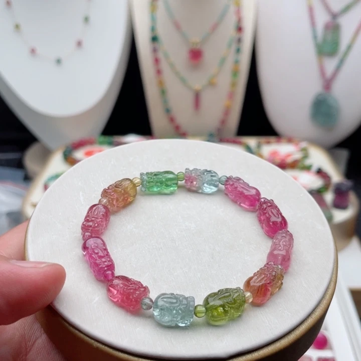 未镶嵌手链碧玺碧玺手链