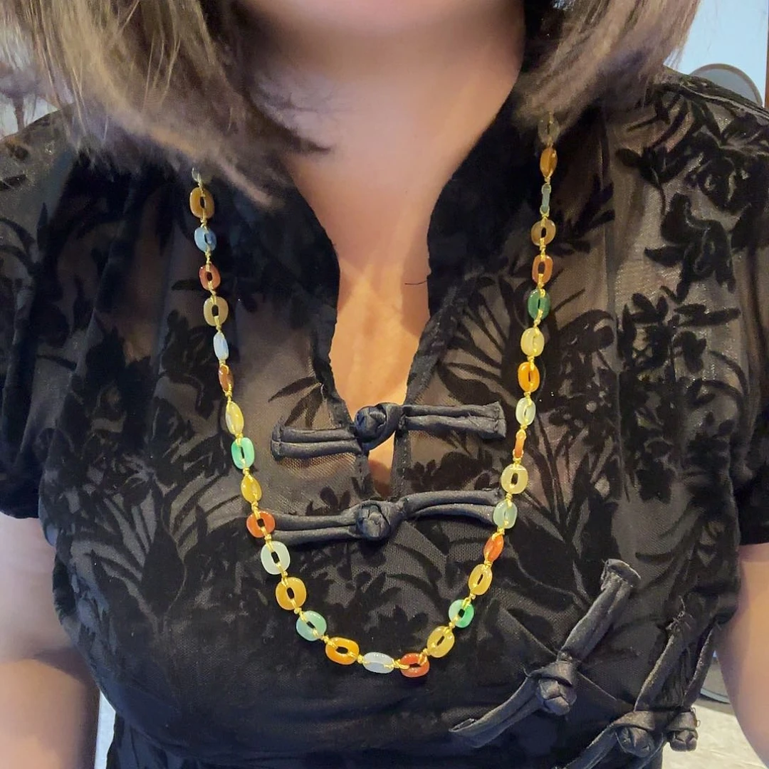 翡翠未镶嵌颈饰原创