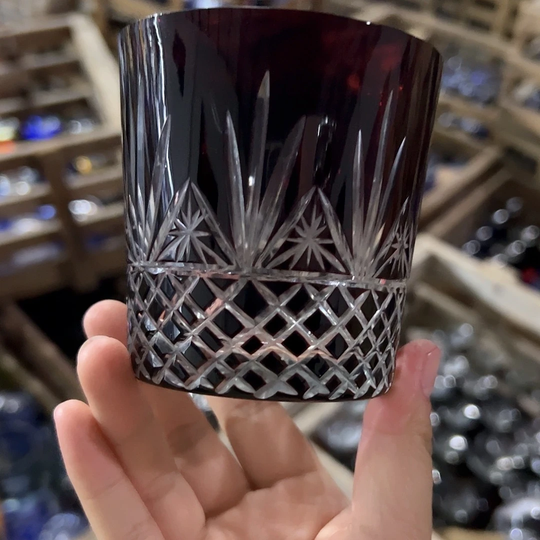 平底款水晶玻璃微瑕一个