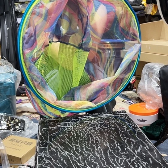 铝合金炫彩抄网头微瑕
