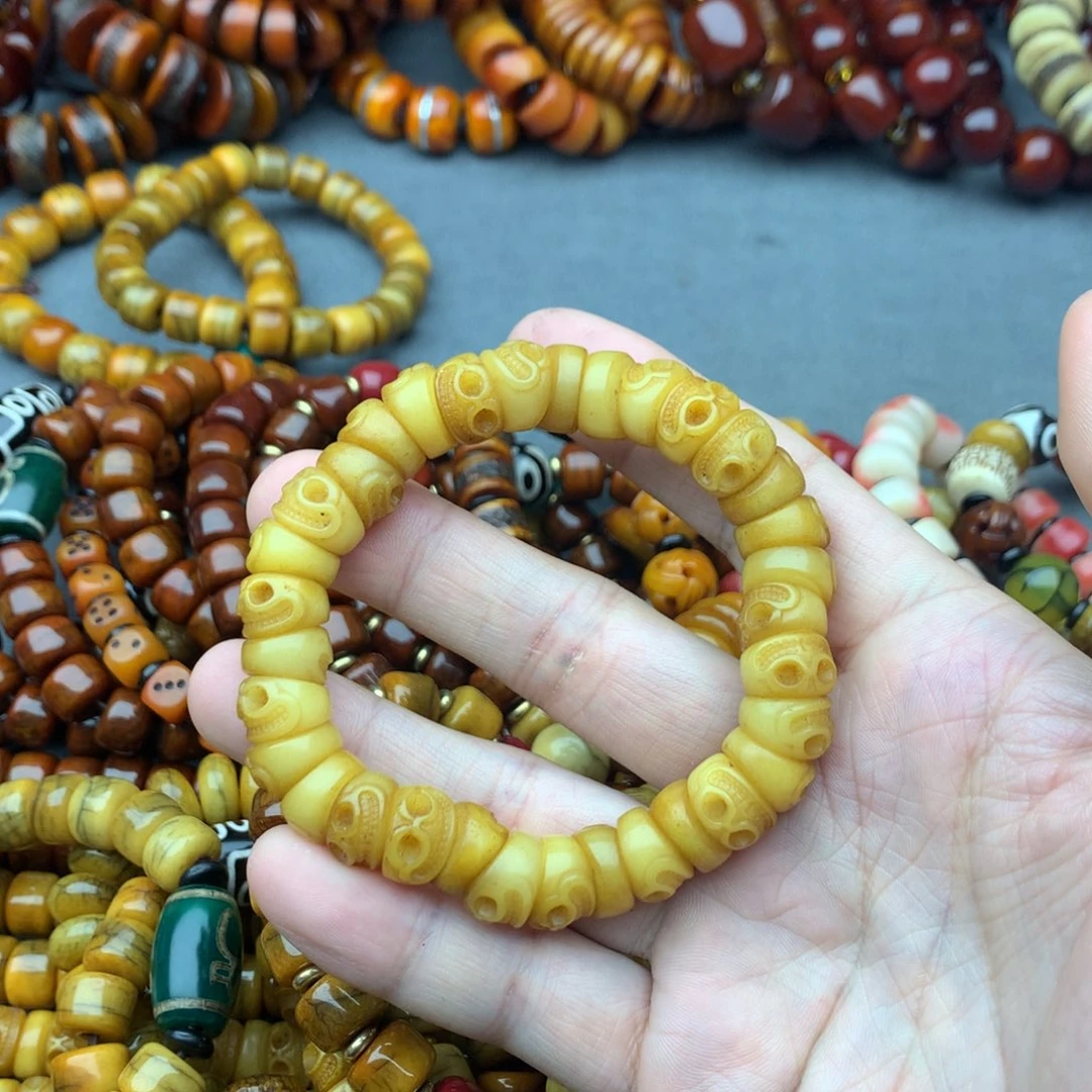 牛骨手串/手链牦牛骨阿呆手串