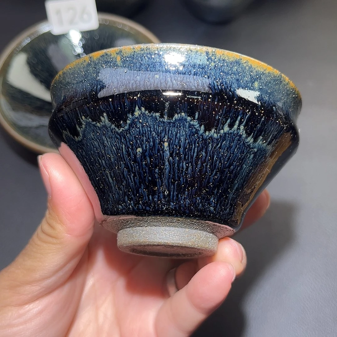 茶盏柴烧建盏主人杯127