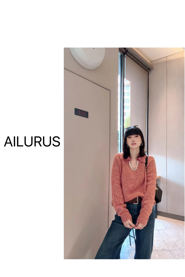 AILURUS【暖阳物语】2025深圳欧货冬款厚款重工彩色毛衣