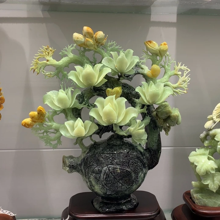 玉家居摆件寓意玉兰富贵