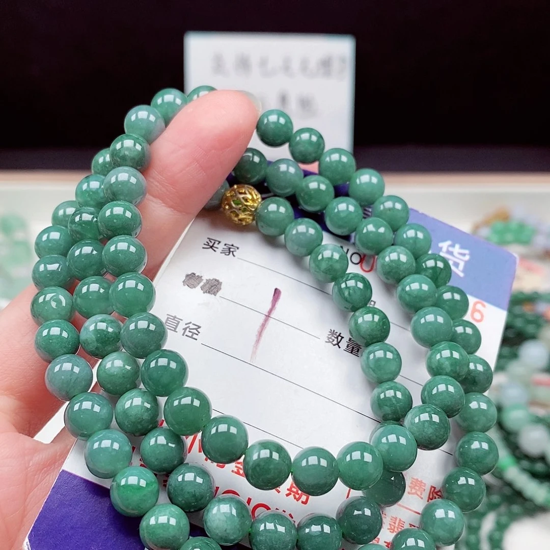 翡翠未镶嵌毛衣链