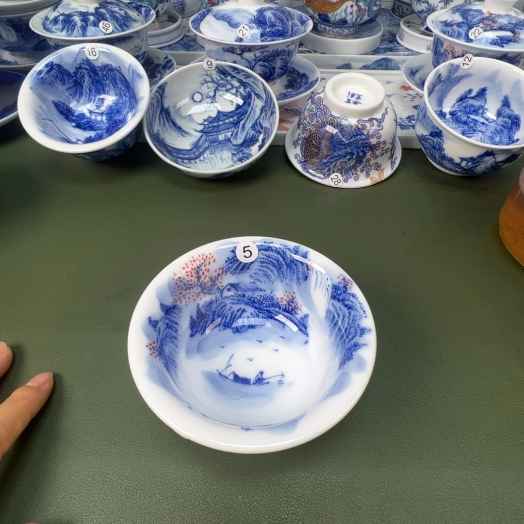 景德镇纯手工纯手绘茶具木木5