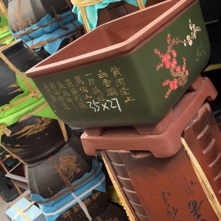 紫砂花盆紫砂花盆