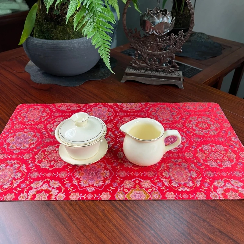 【天青宝相花红双面】中国风干炮茶席
