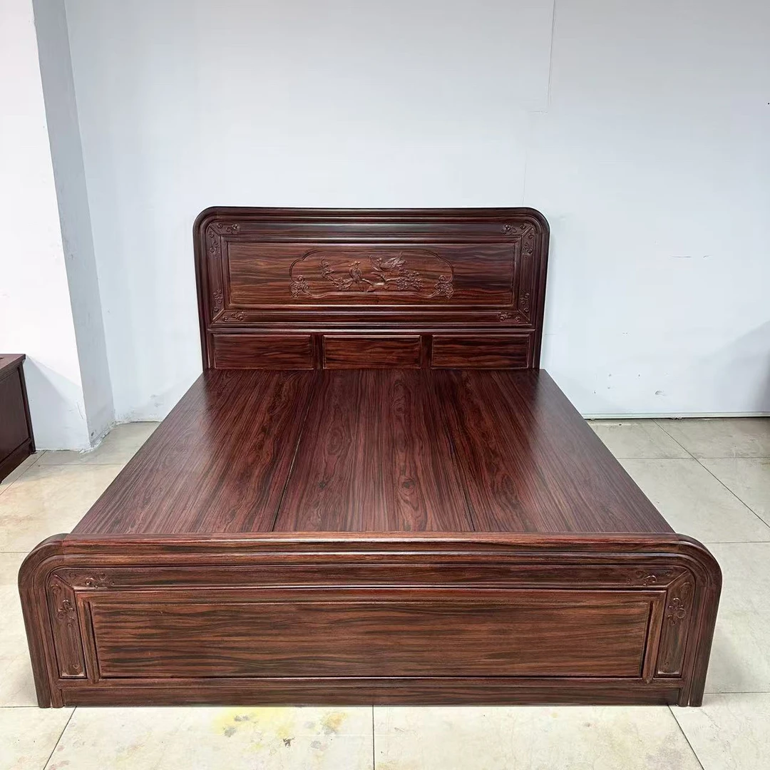 志恒居推荐—1.8米鸟语花香大脚床三件套大床