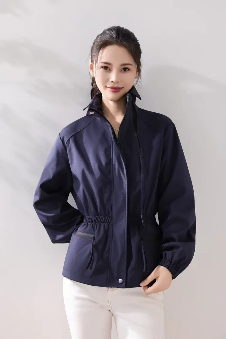 2025新款时尚冲锋衣收腰女士外套YC198