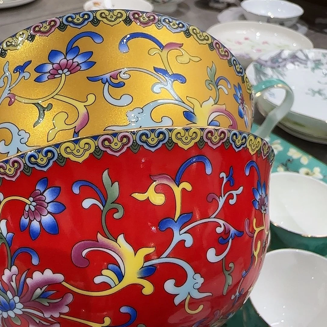 六***六骨瓷珐琅彩工艺制作