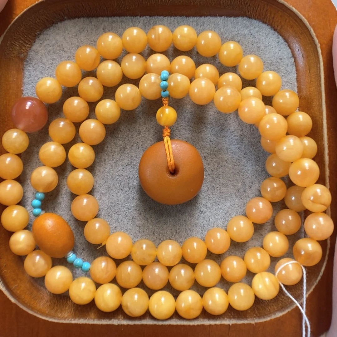 未镶嵌蜜蜡手串蜜蜡手串