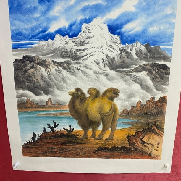 李老师六尺斗方骆驼