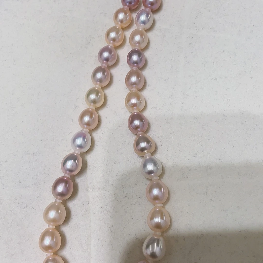 淡水珍珠银S925镶嵌颈饰