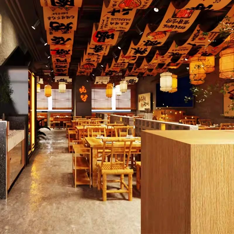 定制复古工业风天幕布烧烤店天花板装饰挂布火锅店氛围感吊顶挂布