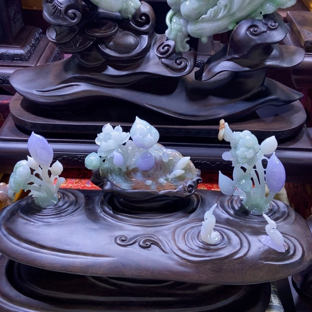 未镶嵌挂件翡翠盛****9好看的翡翠和和美美