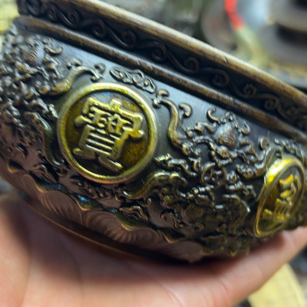 铜摆件欢迎欢迎你